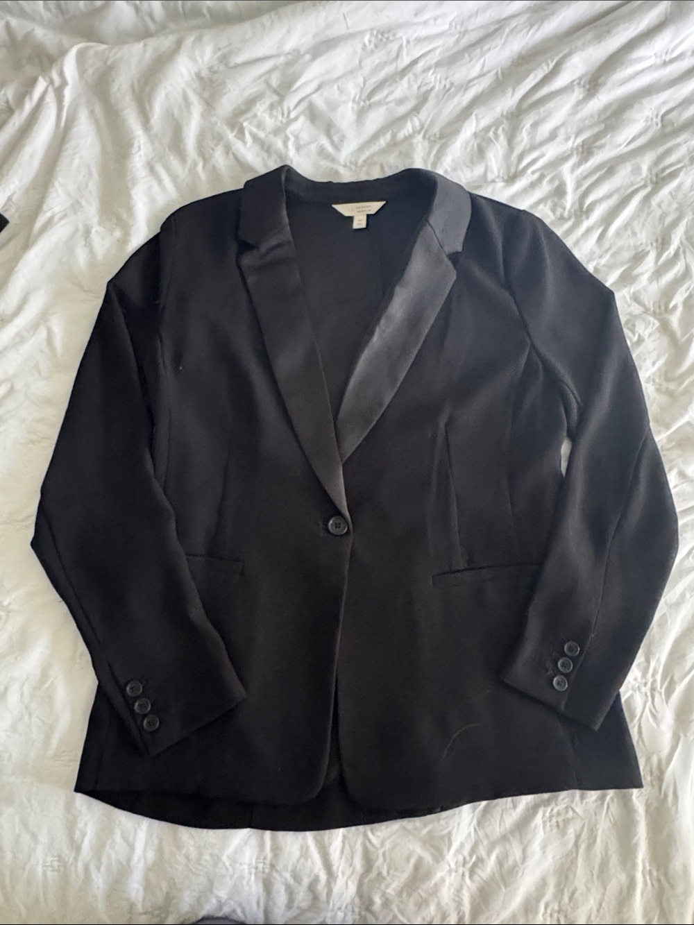 LC Lauren Conrad Black Single-Button Blazer
